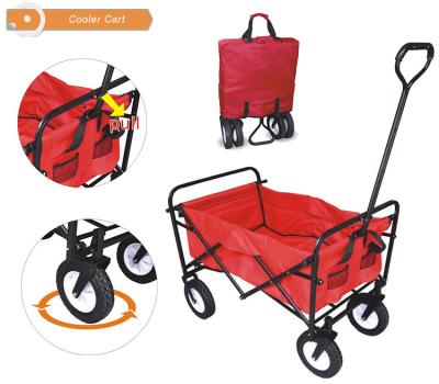 China Outdoor A3 Garden Camping Trolley Steel Folding Hand Cart Truck Canopy Travel Service Folding for sale