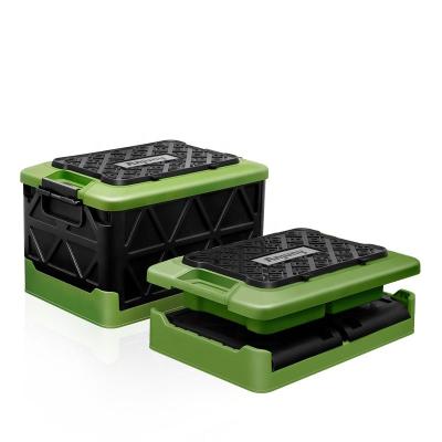 China Anjuny Sustainable Multifunctional Eco-Friendly Material Plastic Folding Camping Storage Box for sale