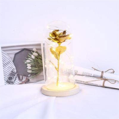 China Modern Artificial Flower Rose Gift Rose Artificial Flowers With Led Lights Gifts Red Rose Artificial Flowers for sale