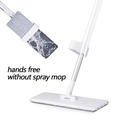 China Eco-Friendly 2 In 1 Hand Free And Spray Floor Wipe 360 ​​Lazy Wet Dry Rotating Flat Mop For Household Kitchen Hardwood Laminate Cleaning Tools for sale