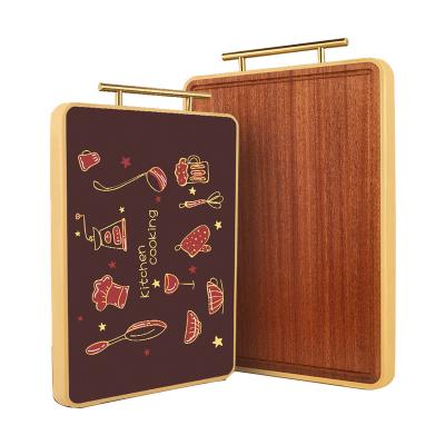 China Ebony Cutting Board Solid Wood Cutting Board Disposable Kitchen Mildewproof Cutting Board for sale