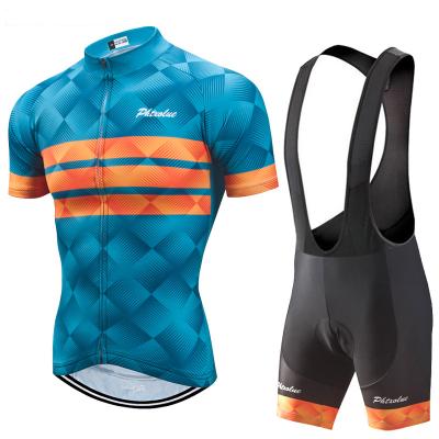 China Breathable Cycling Clothing Men Cycling Cycling Jersey Set Cycling Anti Wear Bicycle Cycling Short Sleeve UV Shorts Set for sale