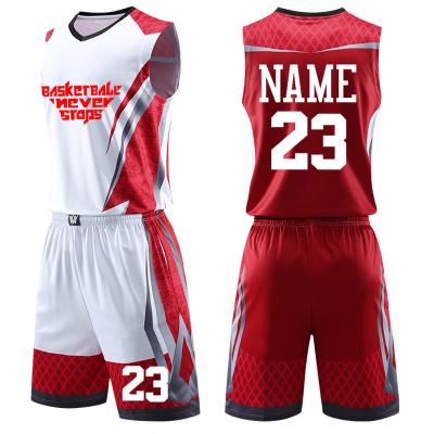 China Custom Breathable Mens Kids Basketball Tank Top Sets Breathable Child College Tracksuits Uniforms Girls Sports Clothing for sale