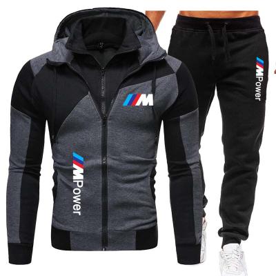 China Jogging Suit 2 Piece Men Sweatsuit Sweatsuit Set Breathable Hoodie Sweater Pants Zipper Men Hoodie Sportswear for sale