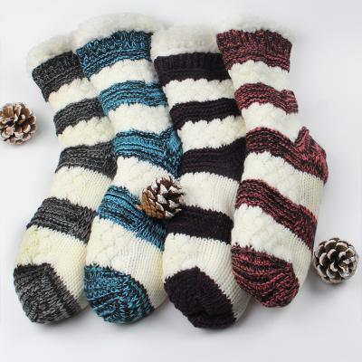 China High Quality Breathable Customized Warm Christmas Stocking Fleece Women Winter Slipper Socks for sale