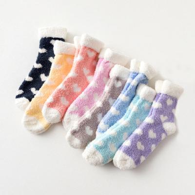 China Factory Custom Home Sleeping Fluffy Women Breathable Warm Winter Thick Fuzzy Socks for sale