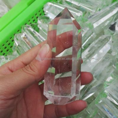 China China Cheap Price Polished Folk Art Point Clear Quartz Wand Crystal for sale