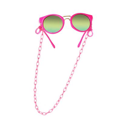 China Fashionable High Quality Multi Color ABS Lanyard Kids Glasses Cord Sunglasses Holder Monocle Transparent Masking Chain for sale