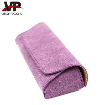 China Custom Logo Glass Storage PU Leather Eyewear Eyewear Carrying Cases for sale