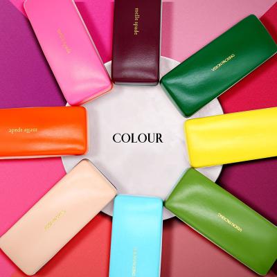 China High Quality Show Cases Manufacturer Fashion Design Glass Case Spring Hinge Durable Custom Multicolor Monocle Hard Packing for sale