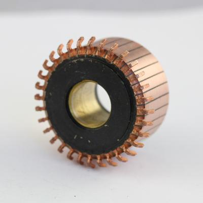 China DC Motor Component Motor Commutator Production Model Copper Rotor Motor Commutator for sale