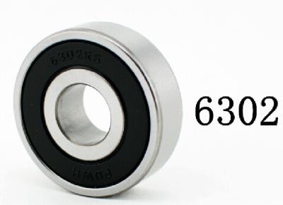 China Customized 6300 Series Bearing , High Swiveling Accuracy 6302 2RS Bearing for sale