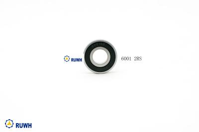 China Low Noise Deep Groove 6000 Ball Bearing , 6001 2RS Bearing For Electric Motor for sale