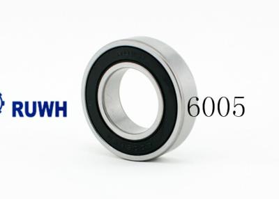 China Sealed Deep Groove 6005 2RS Bearing / 6005 ZZ Bearing With V1 Vibration for sale