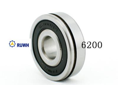 China V1 / V2 / V3 / Gcr15 Deep Groove Ball Bearing , 10mm 6200 2RS Bearing for sale