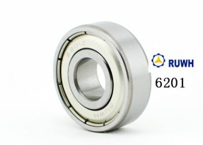 China Low Noise Single Row 6200 Bearings / 6201ZZ Bearing For Motorcycle Spare Parts for sale