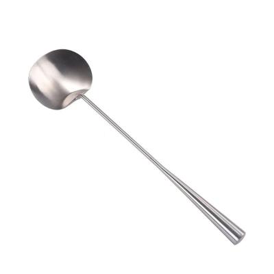 China Sustainable Chinese style large, medium and small models thickened stainless steel kitchen cooks domestic cooking spoons for sale