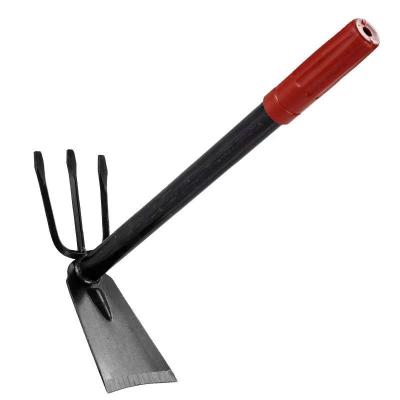 China Factory direct selling household agricultural tools, flower planting, weeding, soil shoveling, multi-functional garden hoe Fork-shaped for sale