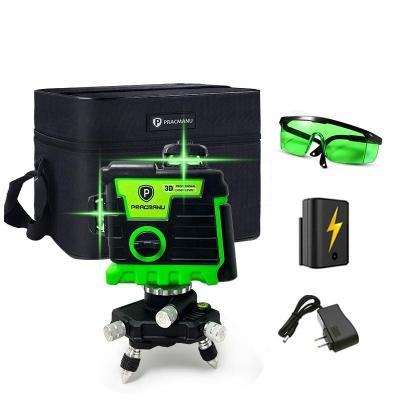 China Green 3D Digital Multi 12 Lines Rotary Pulse Mode Outdoor Laser Level 126*63*10mm for sale