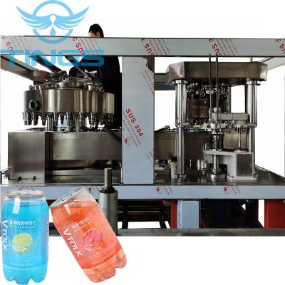 Китай Soda bottling soft drinks aluminum cans filling machine manufacturer продается