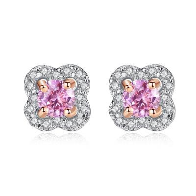 China Fashion Flower Stud Romantic ROMANTIC Earrings 925 Sterling Silver Earrings For Women for sale