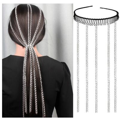 China Fashionable Trends Hair Accessories Tassel Chain Link ROMANTIC Gold Plated Hair For Women for sale