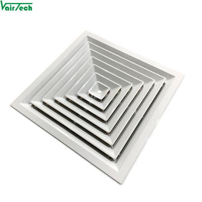 China Modern Square Rectangle Air Diffuser / ABS Plastic Air Diffuser For HVAC System for sale