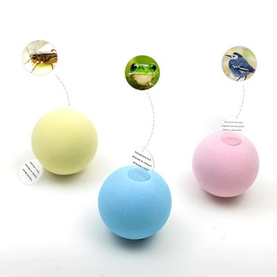 China Stocked Ball Cat 2021 New Cat Toys Felt Ball Toy Automatic Simulation Sounding Toy Globe Kitten Felt Ball Pet Playting Supplies for sale