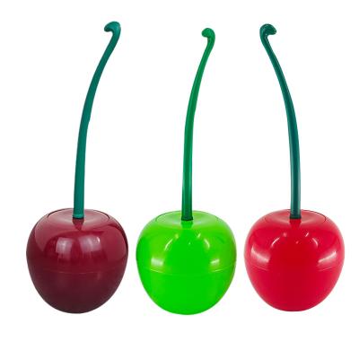 China Hand Cherry Toilet Brush Creative Household Plastic Single Brush Cherry Personality Toilet Cleaning Brush for sale