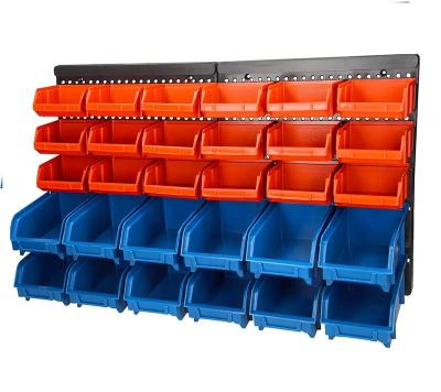 China Stocked 30 Pieces Wall Mounted Trash Can Storage Bin Screw Organizer Tool Container for Nuts, Bolts, Screws, Nails, Beads, Buttons, Other for sale