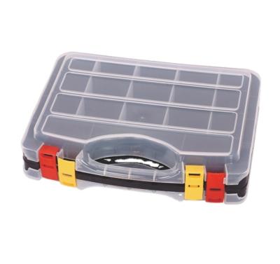 China Transparent Plastic Organizer Box of Plastic Dividing Grids Storage Tools for Hardware, Screws, Nuts, Small Parts for sale