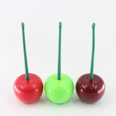 China Traditional New Style Bathroom Accessories Current Shaped Custom Cherry Toilet Brush, Cherry Toilet Cleaner Brush for sale