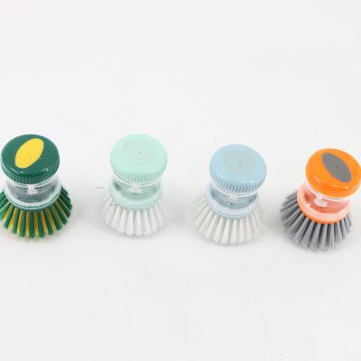 China New product viable creative plastic professional cheap round brush small pot, kitchen pot cleaner brush for sale