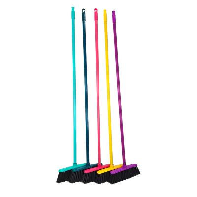 China Factory direct supply plastic straight broom floor brush cleaning brush household main universal plastic broom for sale