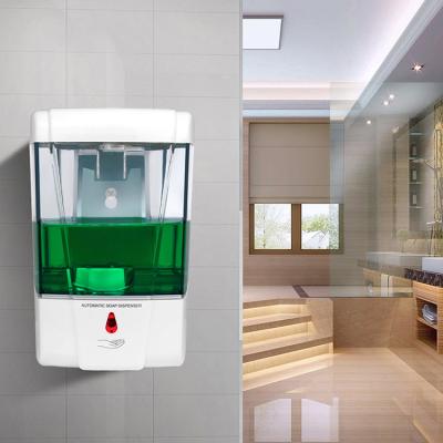 China 700ml Automatic Liquid Refillable Bathroom Toilet Liquid Refillable Hotel Gel Foam Soap Dispenser Commercial Kitchen Shower Soap Dispenser for sale