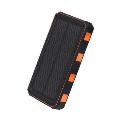 China 2021 New Products Solar Panel Charging Power Bank Phone Battery Charger Solar Power Bank For Travel Outdoor for sale