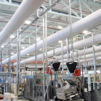 China Modern hot sale fabric flame resistance air conditioning ventilation custom flexible air duct for food industry for sale