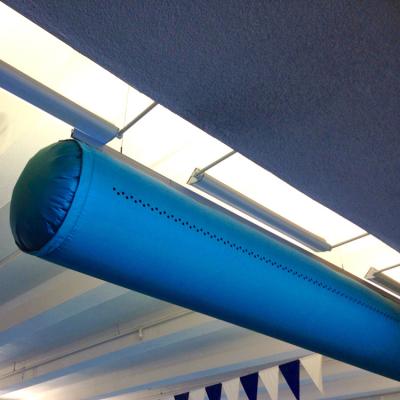 China Modern Custom Flexible Air Intake Solution Ventilation Column Fabric Air Duct for Indoor Swimming Pool for sale