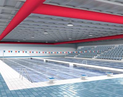 China Even Modern Custom Flexible Air Intake Ventilation Column Fabric Air Duct For Natatorium for sale