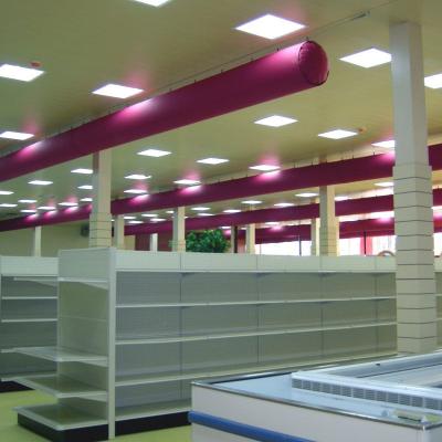 China Modern Ventilated Air Intake Solution Flame Resistance To Ducting Fabric Custom Flexible Air Duct For Supermarket for sale