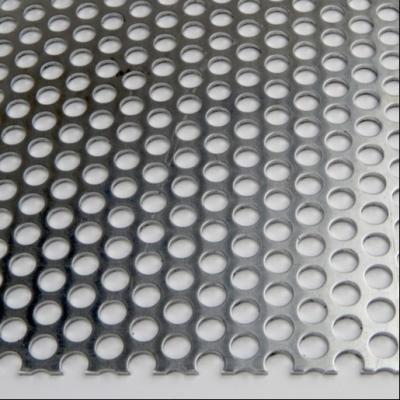 China Round Hole Perforated Aluminum Sheet Punching Customized Shape 6063 2mm Thick Mesh for sale