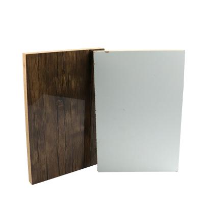 China High Gloss Moistureproof UV MDF Board Melamine Paper Faced UV MDF For Office Table for sale