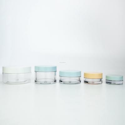 China Non Spill Round Shape 15g 30g 50g 100g Cosmetic Acrylic Jar Container Elegant Empty Cream Jars With Lid for sale