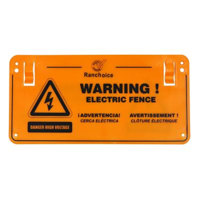 China Electric Fence Warning Sign, Plastic Safe Sign, Caution Warning Sign for Electric Fence zu verkaufen