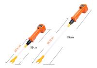 Cina Il bestiame ricaricabile elettrico arancio incita 79cm efficace 1.0kg con il caricatore in vendita