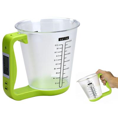 China J&R 1KG 600ml Sustainable Food Grade Digital Measuring Cup Scale for sale