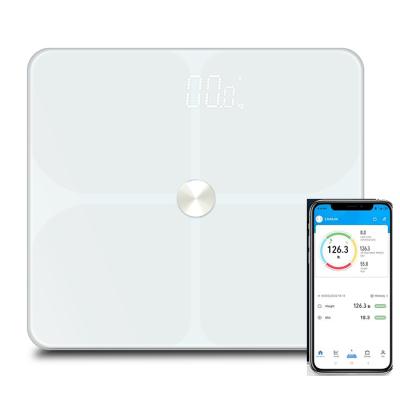 China Promotional Accurate ABS+Tempered Glass J&R Healthcare Gift 180kg Digital Bathroom Health Weight BMI Accurate Electronic Scale for sale