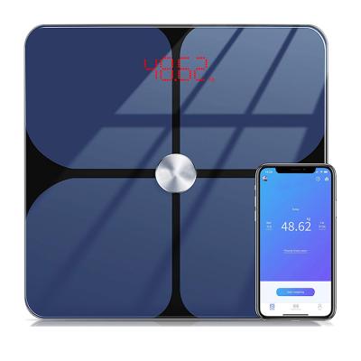 China ABS+Tempered Glass J&R Fat Body Mass Muscle Bone Muscle Body Mass Water Human Body Fat Analyzer Smart BT Body Fat Analyzer Machine Mobile Phone App Weight Analyzer Machine for sale