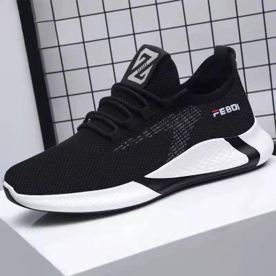 China Cushioning running sneakers wholesale black man stocklot lace up hot sale mens sports shoes for sale