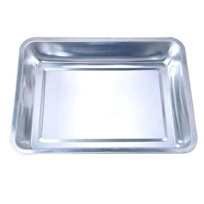 China Durable Stainless Steel Rectangular Tray , Custom Stainless Steel Serving Trays for sale